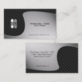 Abstrakte Yin Yang grafischer Visitenkarte (Vorne/Hinten)