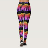 Abstrakte Yoga Lady Leggings (Rückseite)