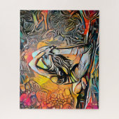 Abstrakte Yoga-Pose | Herausforderung Hard Jig Puzzle (Vertikal)