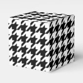 Abstrakte Zahlen für das Schwarz-weiße Hahnentritt Geschenkschachtel (Vorderseite)