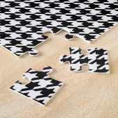 Abstrakte Zahlen für das Schwarz-weiße Hahnentritt Puzzle (Seite)