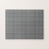 Abstrakte Zahlen für das Schwarz-weiße Hahnentritt Puzzle (Horizontal)
