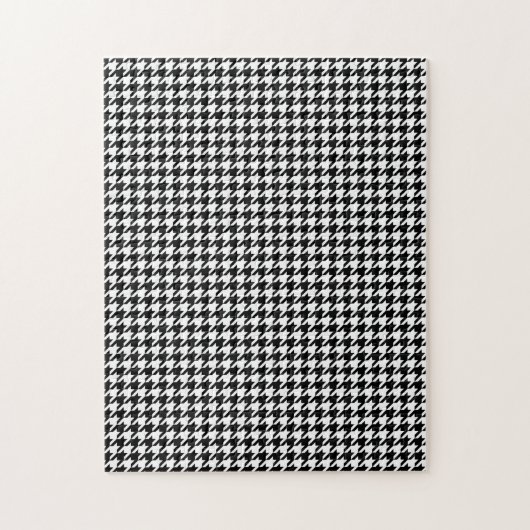 Abstrakte Zahlen für das Schwarz-weiße Hahnentritt Puzzle (Vertikal)
