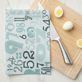 Abstrakte Zahlen Handtuch (Viertel Falte)