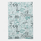 Abstrakte Zahlen Handtuch (Vertikal)