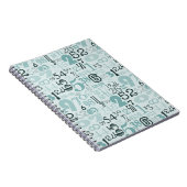 Abstrakte Zahlen Notizblock (Rechte Seite)