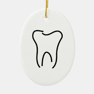 Abstrakte Zahngraphik Keramik Ornament