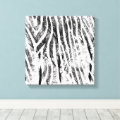 Abstrakte Zebra Canvas Print Leinwanddruck (Insitu (Holzboden))