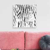 Abstrakte Zebra Canvas Print Leinwanddruck (Insitu (Wohnzimmer))
