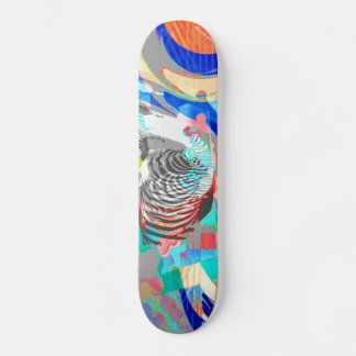 Abstrakte Zebra-Grafikkarte Skateboard