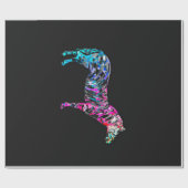 Abstrakte Zebra-Leinwand Geschenkpapier (Flach)