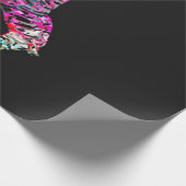 Abstrakte Zebra-Leinwand Geschenkpapier (Ecke)