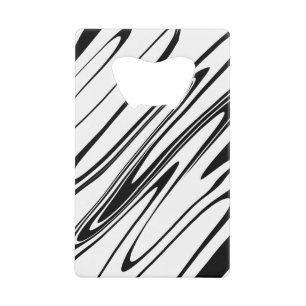 Abstrakte Zebra Print Geldbeutel Flaschenöffner