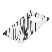 Abstrakte Zebra Print Geldbeutel Flaschenöffner (Rückseite Schrägansicht)