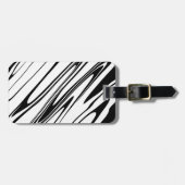 Abstrakte Zebra Print Gepäckanhänger (Vorderseite horizontal)