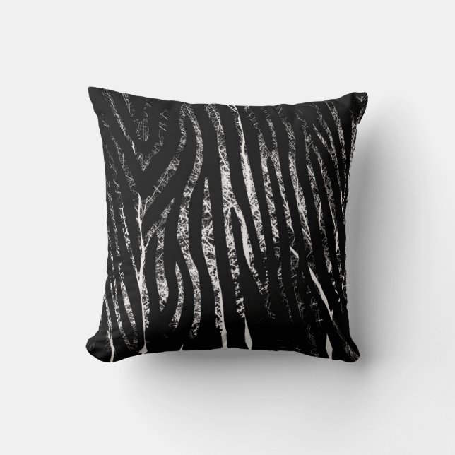 Abstrakte Zebra Print Kissen (Vorderseite)