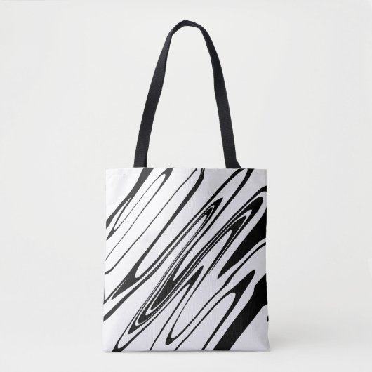 Abstrakte Zebra Print Tasche (Vorderseite)