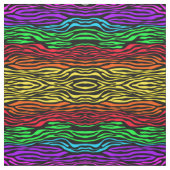 Abstrakte Zebra-Rainbow-Farben Stoff (Muster)
