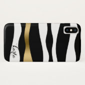 Abstrakte Zebra-Streifen Case-Mate iPhone Hülle (Rückseite (Horizontal))