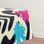 Abstrakte Zebra-Streifen mit Leaf Paint Splash Tischdecke (Beispiel)