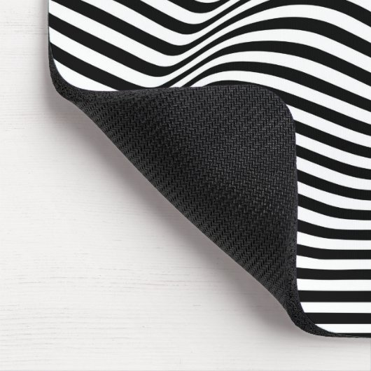 Abstrakte Zebra-Streifen Mousepad (Ecke)