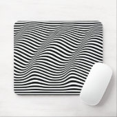 Abstrakte Zebra-Streifen Mousepad (Mit Mouse)
