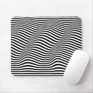 Abstrakte Zebra-Streifen Mousepad
