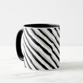 Abstrakte Zebra Swirl Tasse (Vorderseite Links)