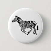 Abstrakte Zebras Mutter und Kind Button (Vorderseite)