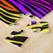 abstrakte Zebrastreifen Puzzle (Seite)