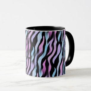 Abstrakte Zebrastreifen-Tasse Tasse