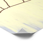 abstrakte zeichnend Mädchen Poster (Ecke)