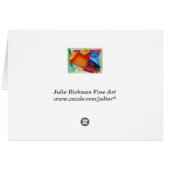 Abstrakte zeichnende Karte (Rückseite Horizontal)