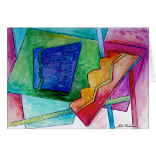 Abstrakte zeichnende Karte