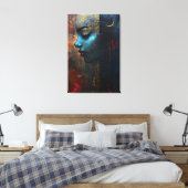 Abstrakte Zeichnung eines Mädchens Leinwanddruck (Insitu (Schlafzimmer))