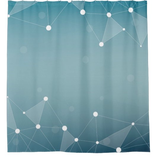 Abstrakte Zeile Duschvorhang (Vorderseite)