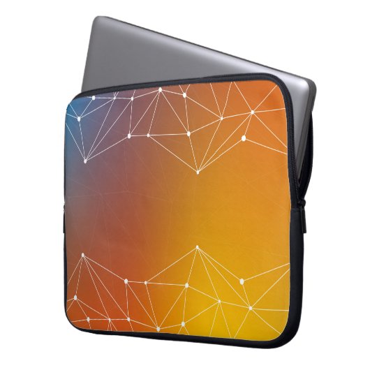 Abstrakte Zeile Laptopschutzhülle (Vorderseite Links)