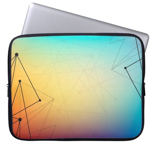 Abstrakte Zeile Laptopschutzhülle (Vorderseite)