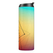 Abstrakte Zeile Thermosbecher (Nach links gedreht)