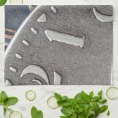 Abstrakte Zeit Geschirrtuch (Gefaltet)