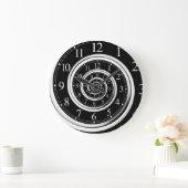 Abstrakte Zeit-Spirale-Unendlichkeits-Wand-Uhr Große Wanduhr (Zuhause)