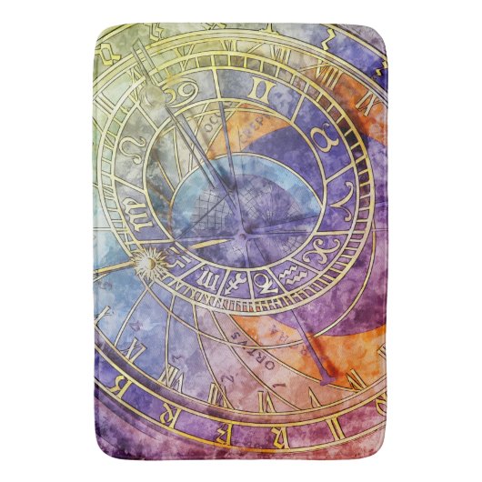 Abstrakte Zeitastrologie Badematte (Vorderseite Vertikal)