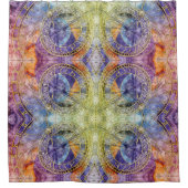 Abstrakte Zeitastrologie Duschvorhang (Vorderseite)