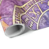 Abstrakte Zeitastrologie Geschenkpapier (Rolleneckpunkt)