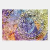 Abstrakte Zeitastrologie Geschenkpapier Set (Vorderseite 2)