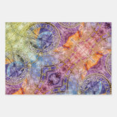 Abstrakte Zeitastrologie Geschenkpapier Set (Vorderseite)