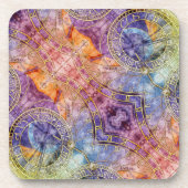 Abstrakte Zeitastrologie Getränkeuntersetzer (Vorderseite)