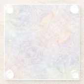 Abstrakte Zeitastrologie Glasuntersetzer (Rückseite)