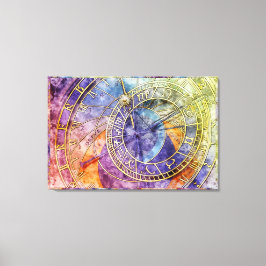 Abstrakte Zeitastrologie Leinwanddruck