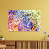 Abstrakte Zeitastrologie Leinwanddruck (Insitu (Wohnzimmer))